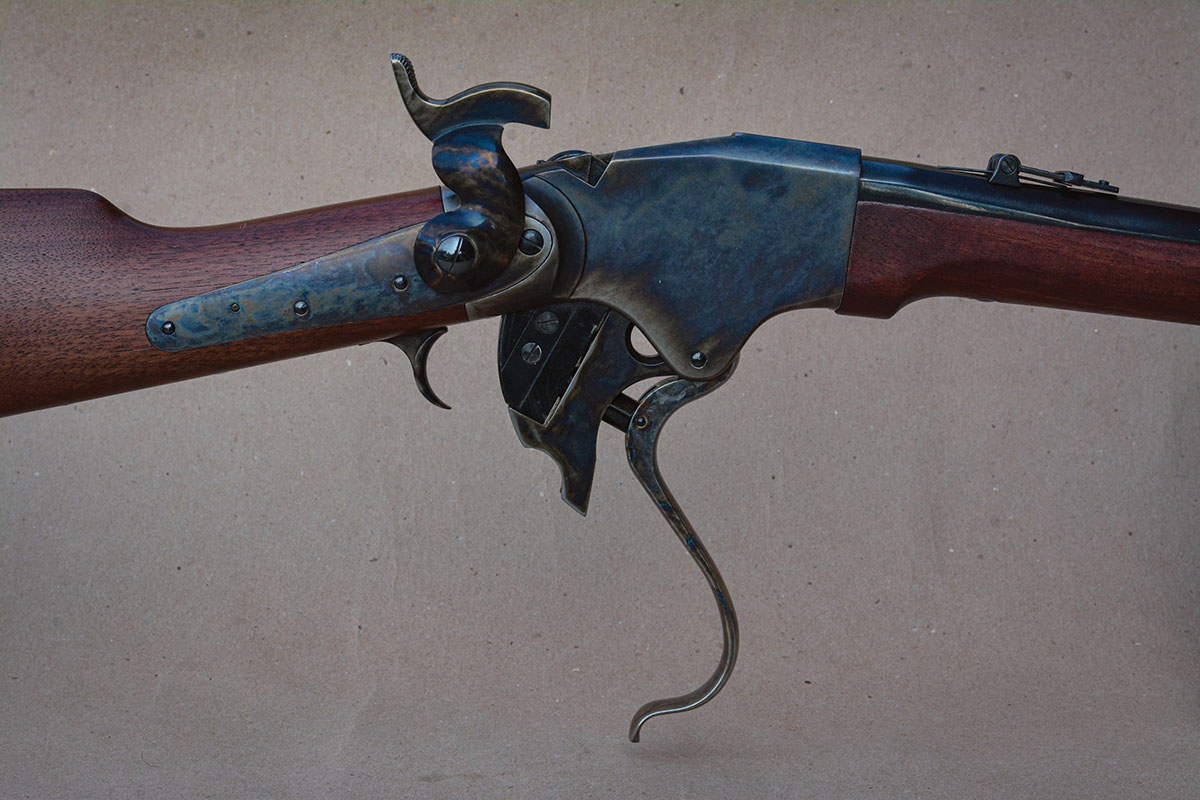 The 1865 Spencer action is unlike any other lever action.